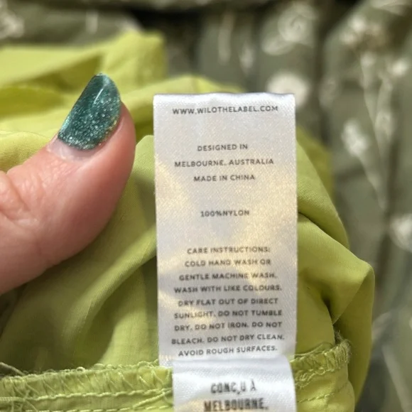 Wilo The Label Rare Women's Olive Green Windbreaker Jacket - Picture 8 of 9